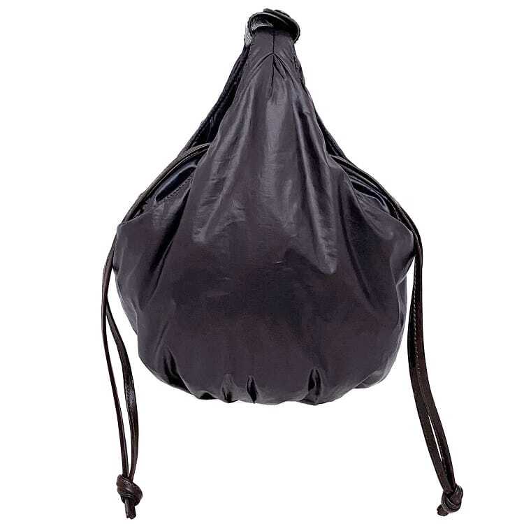 Marni Drawstring Handbag Purple Gray Good Condition Puffer Bag