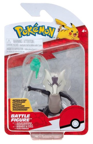 Pokemon Battle Figure Alolan Marowak - 11,5 Cm, Action Figure Ufficiale Jazwares, Giocattolo Per Bambini - 5