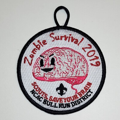 2019 NCAC Bull Run District Zombie Survival Patch Cub Scouts BSA OP019.