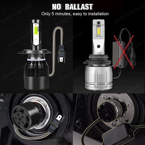 For Toyota Solara 1999-2001 8000K Combo Front Blue LED Headlight+Fog Light Bulbs - Picture 9 of 12