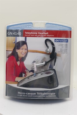 GN Netcom Telephone Amplified Corded Noise Filtering Headset GN 4140 Sealed 