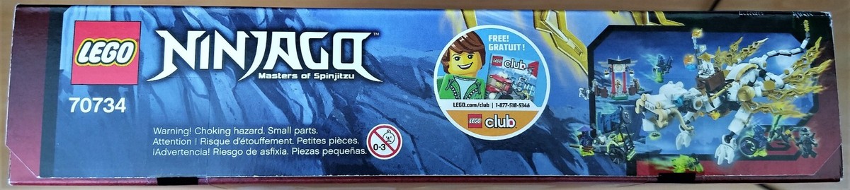 NEW & SEALED! Lego NINJAGO Set 70734 Master WU DRAGON, RARE