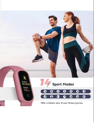 Fitness Tracker Watch with Heart Rate/Sleep Tracker Step Counter Pedometer - Zdjęcie 6 z 7