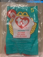 Ty Teenie Beanie Babies  Pinchers  The Lobster 5 McDonald  s Happy Meal 1993