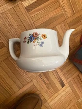 Vintage Drip-O-Lator Floral Porcelain Coffee Tea Pot  Enterprise Aluminum Co.