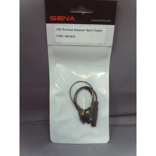 Sena Split Cable Earbud Adapter Black For 10C Motorcycle Bluetooth System
