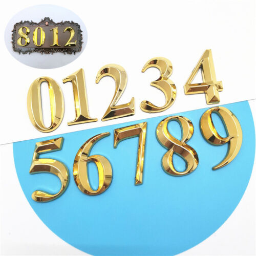 7cm Modern House Numbers Plaque Number Digits Sticker Plate Sign Numeral Door - Photo 1/22