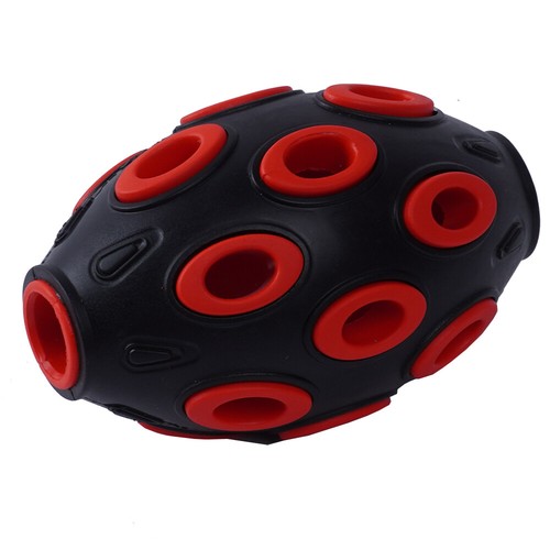 Pet Dog Toy Rubber Balls Puppy Cat Hollow Chew Toys Treat Black /Red eBay
