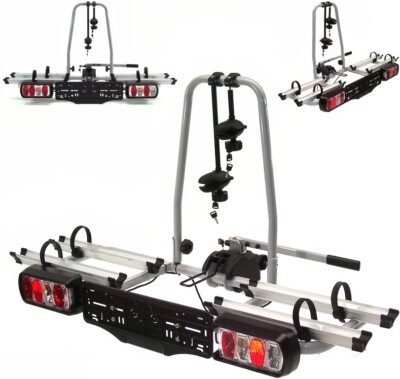 Fahrradträger für 2 ebike Fahrräder 60kg Heckträger Anhängerkupplung klappbar