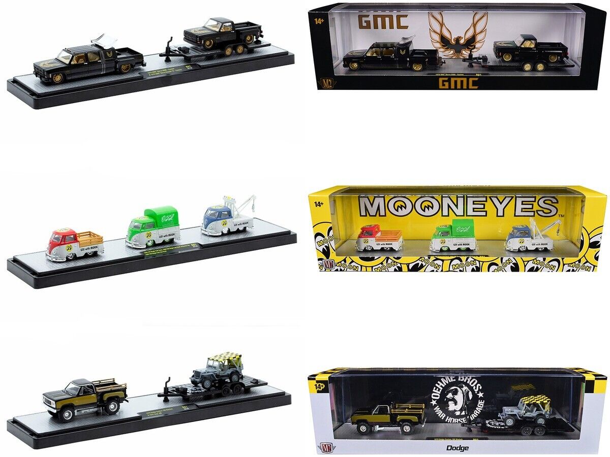 M2 Machines Auto Haulers Release 81, 3 Trucks Set 1/64 M2 Machines Auto Haulers Release 81, 3 Trucks Set 1/64