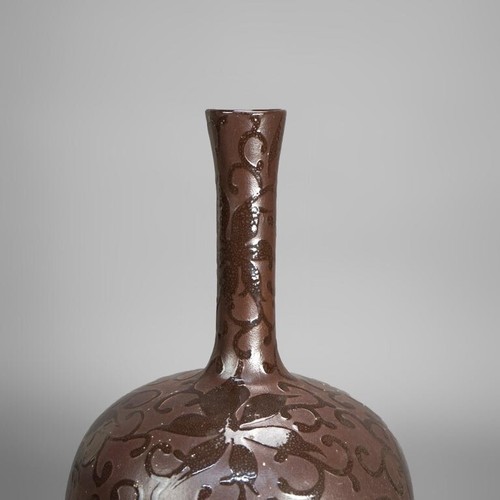 Arts & Crafts Weller or Roseville School Cut Back Floral Art Pottery Vase c1930 - Picture 5 of 9