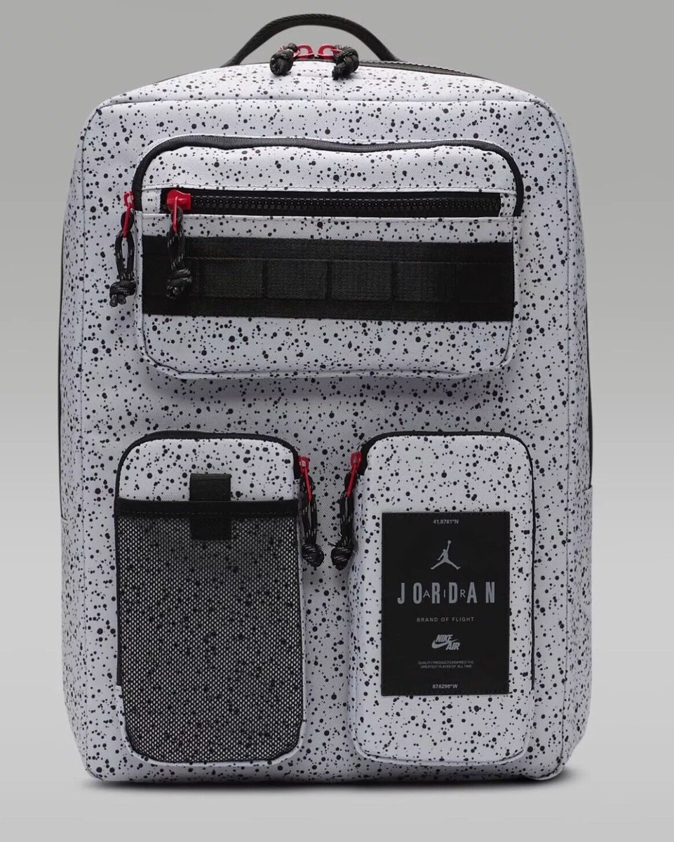 Nike Air Jordan Backpack Cement Gray Elephant Print MA0838