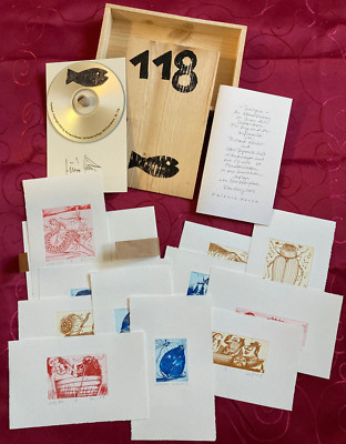 Wester & Leiß Ltd Ed (300) Driftwood Box 11 Etchings & 1 CD Handmade Signed