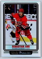 2021-22 O-Pee-Chee Platinum #OP11 Sebastian Aho Pee-Chee Platinum - Premier
