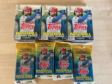Lot of 3 2020 Factory Sealed Topps Update Hanger Boxes + 4 34-card Jumbo Packs