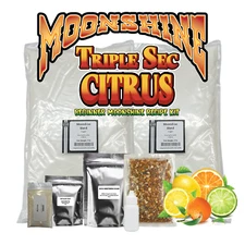 Triple Sec Citrus Moonshine Sugar Wash ingredients and Fermentation Kit