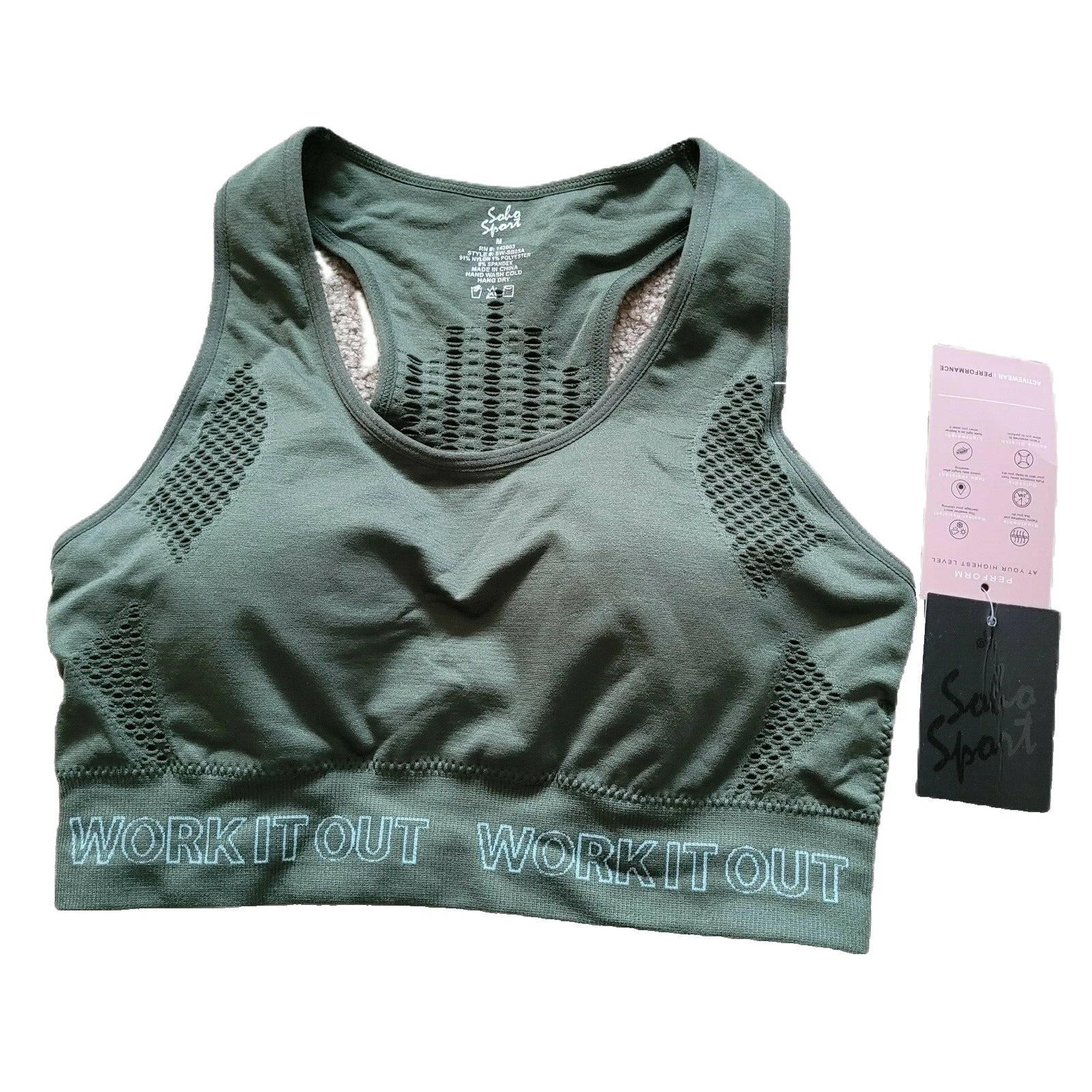 Nylon equipado Sports bras