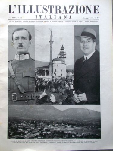 L'Illustrazione Italiana 2 Maggio 1937 Pirandello Giotto Bilbao Duce Dell'Orso - 第 1/4 張圖片