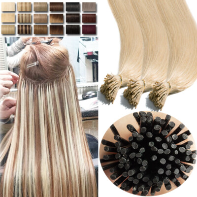Stick ITip Real Remy Pre Bonded 100S 100G Human Hair Extensions 16 18 20 22inch