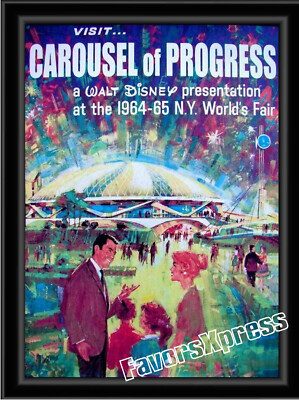 1964 CAROUSEL OF PROGRESS POSTER PHOTO MAGNET 3x4 in