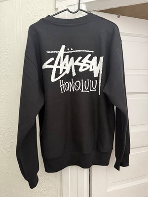 NEW Stüssy Honolulu Chapter Limited Black Fleece Crewneck