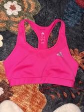EUC Adidas TechFit Climalite Hot Pink Sports Bra Size Medium