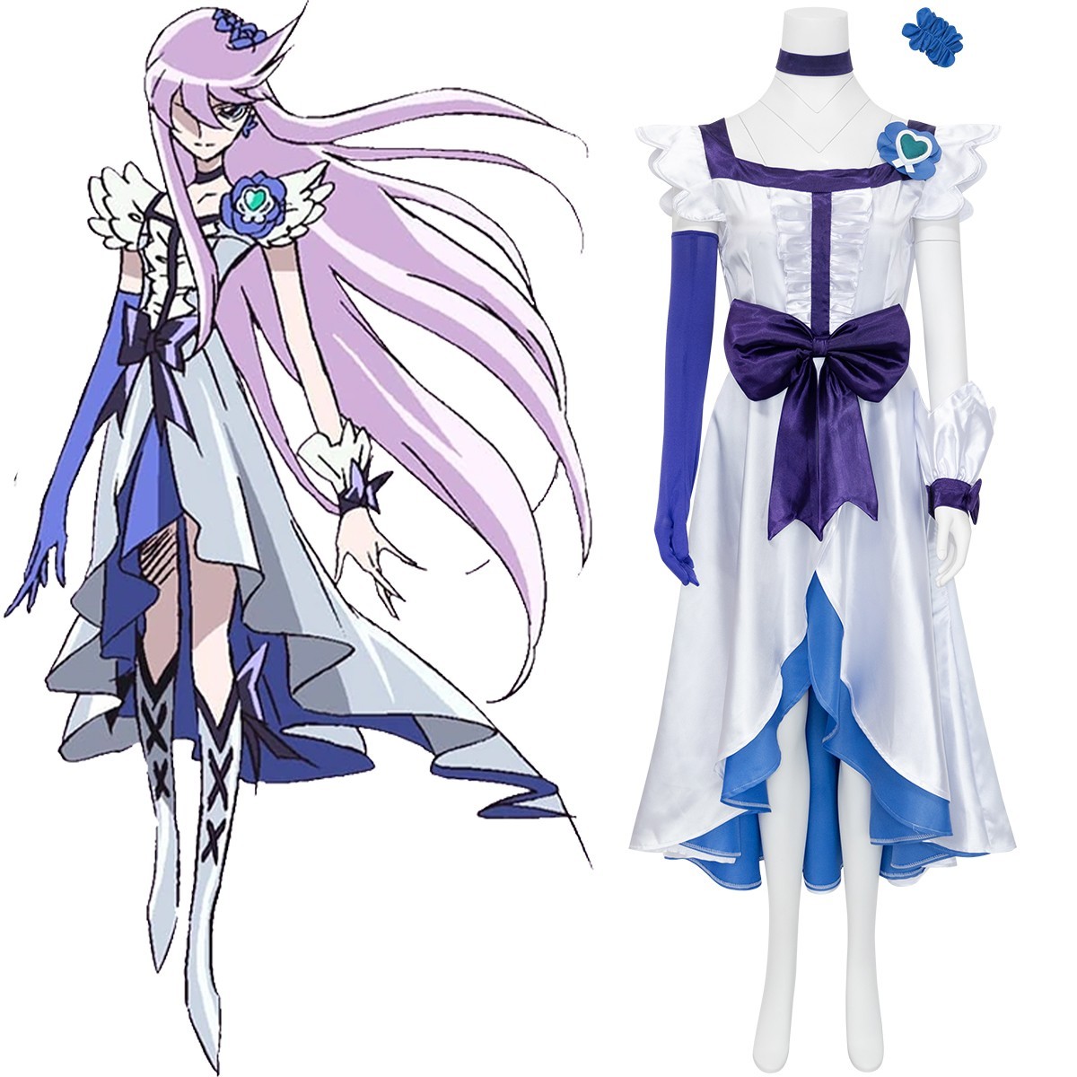 PreCure! Pretty Cure! Tsukikage Yuri Cure Moonlight Cosplay