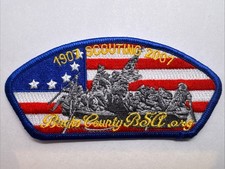 BSA CSP Bucks County Council 1907-2007  Scouting Blue Border   SA91
