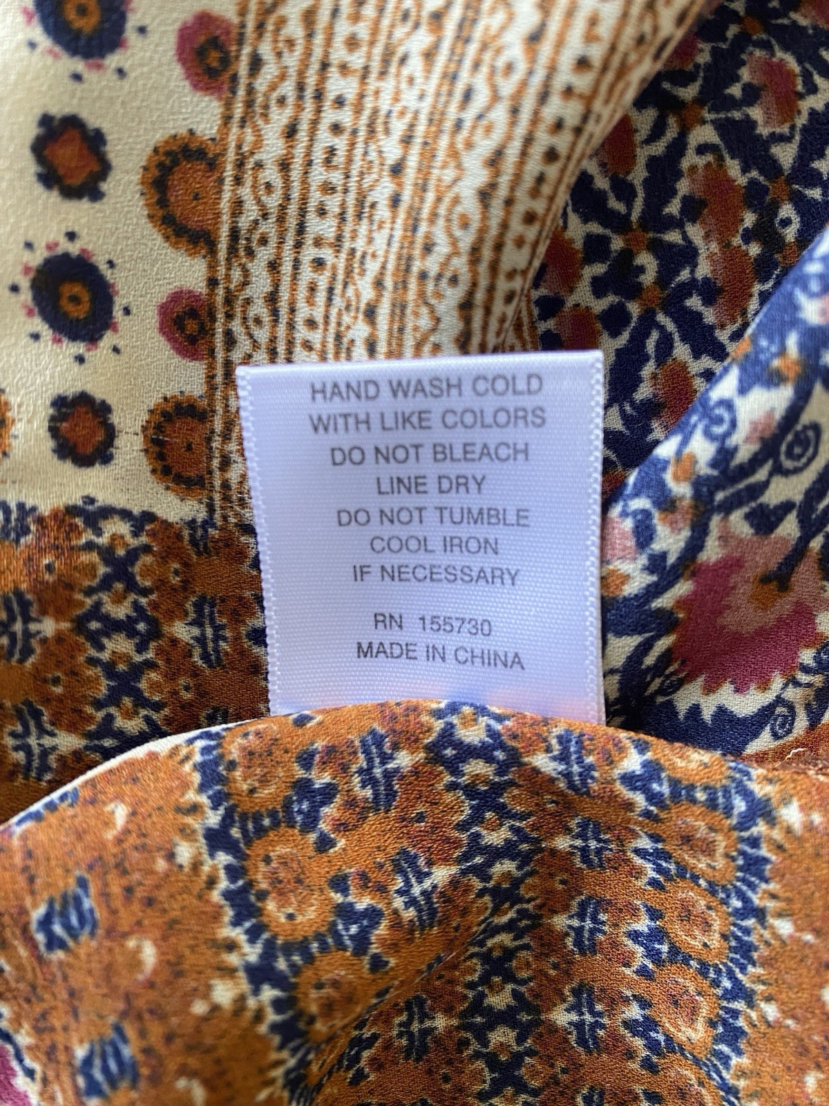 Rose + Olive Sleeveless Patchwork Button Up Top P… - image 8