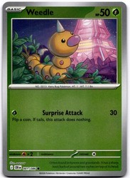 Weedle 001/086 Chaos Rising Reverse Holo Common