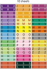 Alphabet Spine Labels for Classroom Library | 540PCS Teacher Supplies Stickers