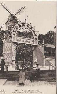 CPA 75 / PARIS / VIEUX MONTMARTRE / LE MOULIN DE LA GALETTE / Vers 1904 / ANIMEE