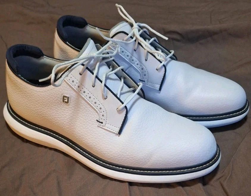 Tênis de golfe Foot Joy FJ Traditions Blucher masculino tamanho 12.  - Imagem 2 de 4