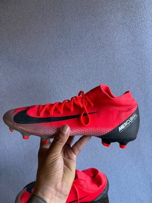 Mercurial Superfly 6 CR7 Nike Mens 12 Bright Crimson Silver AJ3541
