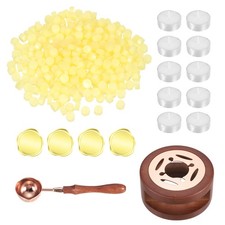 Wax Seal Kit, 300 Wax Beads, Candles, Clear Yellow