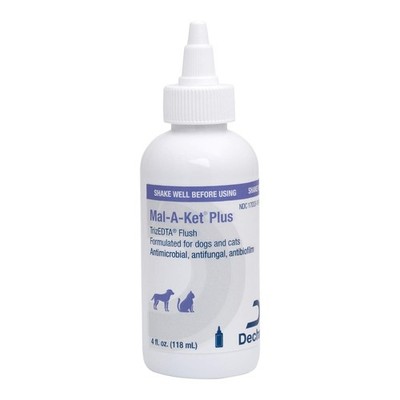 Mal-A-Ket Plus TrizEDTA Flush for Cats and Dogs | Multicleanse ear flush | 4 oz