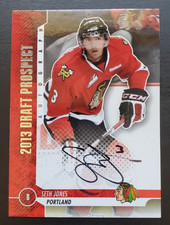 2013 ITG Draft Series Seth Jones Draft Prospect Auto Silver #A-SJ2 Blackhawks