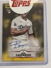 2025 Topps Stadium Club Ben Casparius (RC) Yellow Auto Autograph #SCBA-BCA