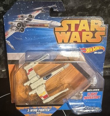 MATTEL 2014 HOT WHEELS STAR WARS X-WING FIGHTER RED 3