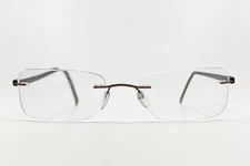 Silhouette 7642 40 6056 Titanium Brown Rimless Eyeglasses Frames 21 150 Austria