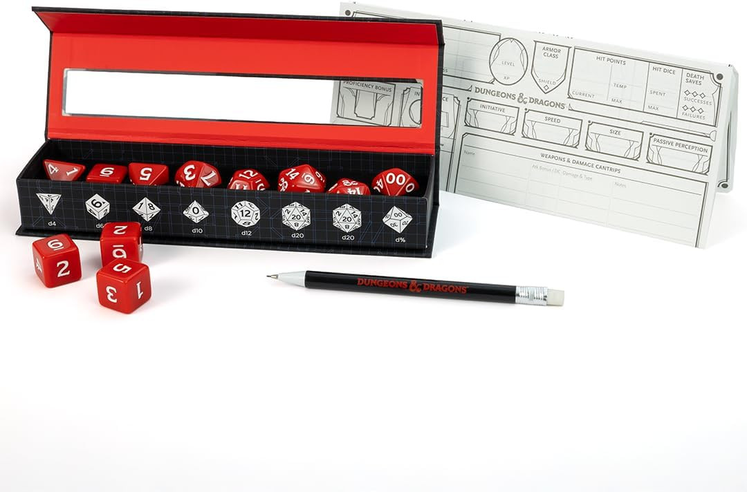 Sirius Dice: Dungeons & Dragons - New Adventure Dice Set Red