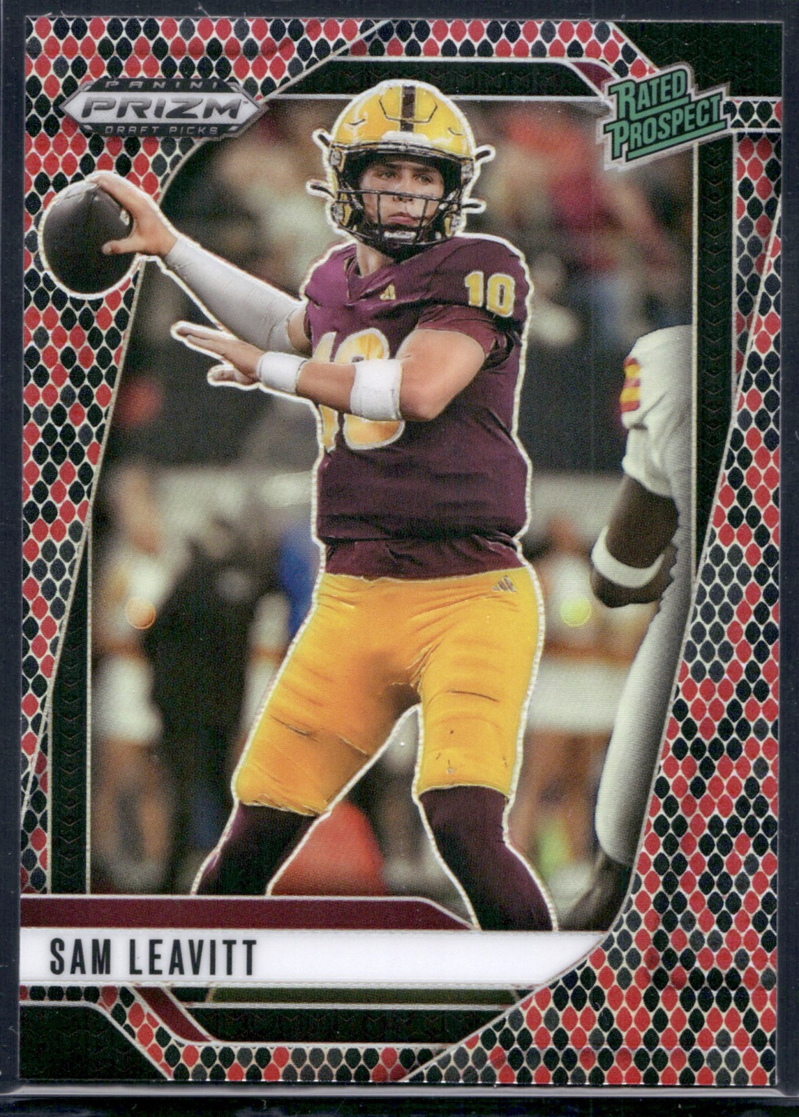 2025 Prizm Draft Picks Sam Leavitt Snakeskin Prizm SSP #6