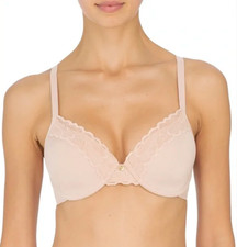 Natori 34DD Refined Contour T-Shirt Bra NWOT 7313219 Tulle Pink