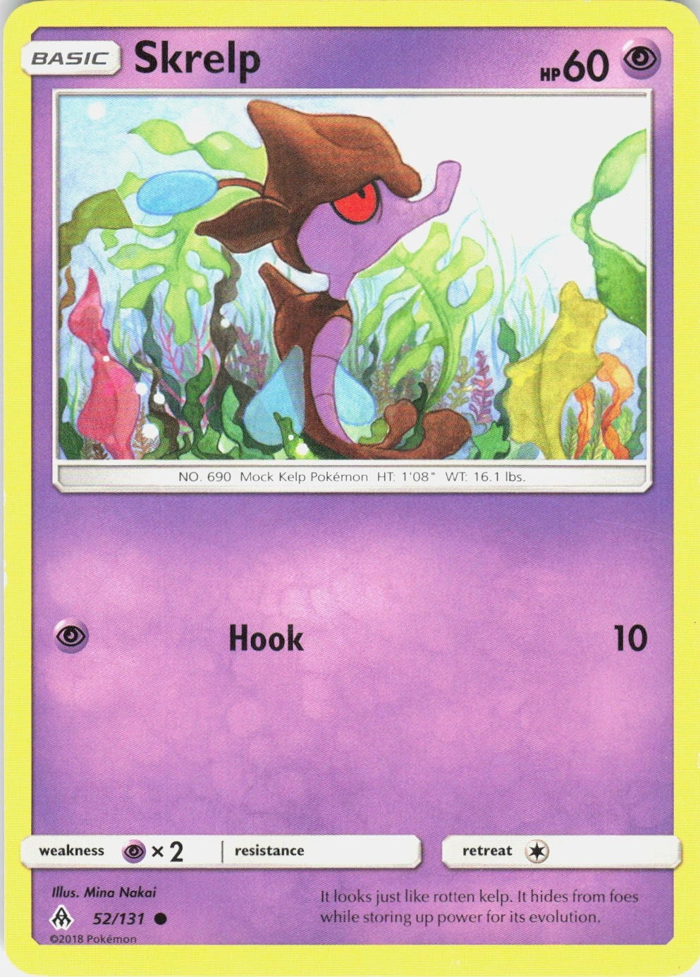 Skrelp 52/131 Forbidden Light Common LP Pokemon TCG