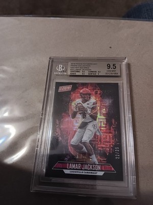 LAMAR JACKSON..'18 PANINI FATHERS DAY RC."ESCHER SQUARES"..#22/25..A BEAUTY