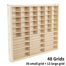 US 48-Grid Wooden Case 1:64 Car Toy Model Storage Box Display Collection Holder