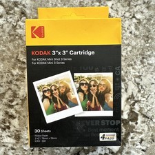 KODAK 4PASS 3x3 Photo Paper Cartridge ICRG-330 Mini Shot 3 Retro Mini 3 Print