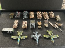 1980s Vintage Micro Machine Military Vehicle Lot Of 19 Army Camo Vehicles Tanks