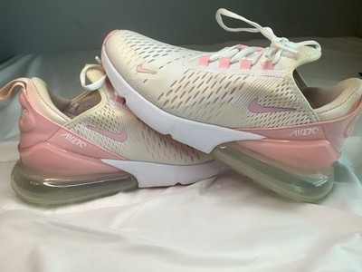Nike Air Max 270 Women s 7 White Soft Pink Pearl Pink FJ4575-100 Worn Twice