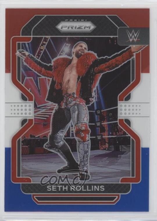 2022 Panini Prizm WWE Red White & Blue Prizm Seth Rollins #111 fm0